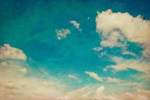 Blau Himmel und Wolken Hintergrund Textur Jahrgang mit Raum foto