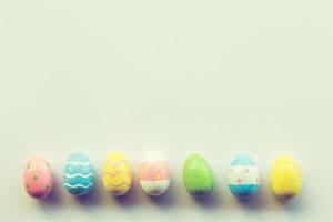 Ostern Eier und Pastell- Hintergrund foto