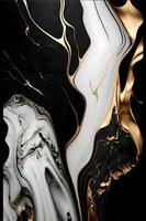 elegant Schwarz, Weiss, und Gold Marmor Hintergrund Textur zum verwenden im Design Projekte foto