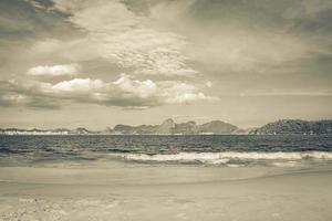 Flamengo Strandpanoramablick und Stadtbild Rio de Janeiro Brasilien. foto