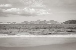 Flamengo Strandpanoramablick und Stadtbild Rio de Janeiro Brasilien. foto