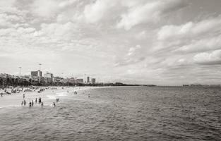 Flamengo Strandpanoramablick und Stadtbild Rio de Janeiro Brasilien. foto