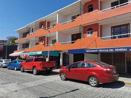 puerto escondido oaxaca mexiko 2023 malerische aussicht touristenstraße palmenstadt zicatela puerto escondido mexiko. foto