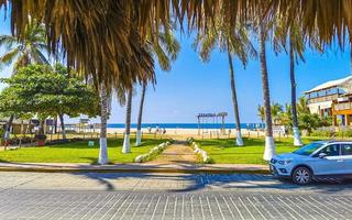 puerto escondido oaxaca mexiko 2023 malerische aussicht touristenstraße palmenstadt zicatela puerto escondido mexiko. foto