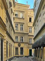 Wien, Österreich - - jul 16, 2021, Kleeblattgasse Straße entlang das innere Stadt von Wien, Österreich im Europa. foto