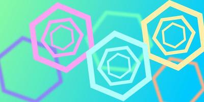 modern Hexagon. Hintergrund im Papier Stil. abstrakt farbig Papierschnitt Hintergrund. Kaleidoskop Design Muster. modern geometrisch Mandala Kreis. foto