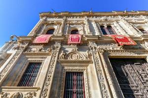 das Stadt, Dorf Halle von das Sevilla Stadt Rat Sevilla Andalusien Spanien. Halle von Santo Tomas. foto