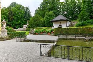 Wien, Österreich - - jul 11, 2021, Hellbrunn Palast, ein früh Barock Villa von palastartig Größe, in der Nähe von morzg, ein Süd- Kreis von das Stadt von salzburg, Österreich. foto