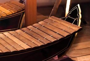 Xylophon ist ein thailändisches Musikinstrument. thailändische Instrumente Thailands einzigartiges musikalisches, asiatisches Instrument. foto