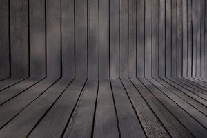 Holz Textur Hintergrund, Jahrgang hölzern Mauer im Perspektive Sicht, Grunge Hintergrund foto
