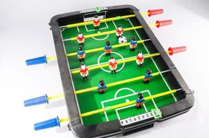 Miniatur Tabelle Fußball Spiel foto