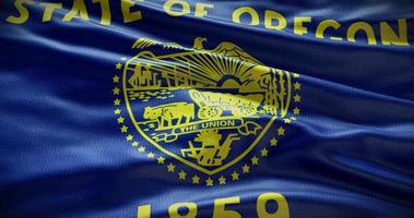 Oregon Zustand Flagge Hintergrund Illustration, USA Symbol Hintergrund foto