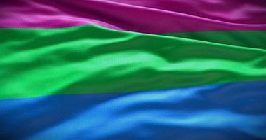 polysexuell Symbol Flagge Hintergrund, 3d Illustration foto