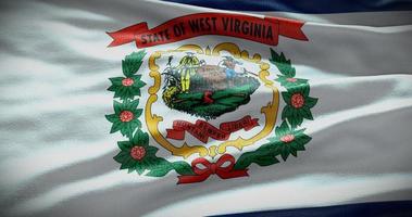 Westen Virginia Zustand Flagge Hintergrund Illustration, USA Symbol Hintergrund foto