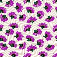 nahtlos Hand zeichnen Blumen- Muster, Illustration Blumen Muster. foto