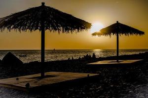 2022 08 22 Madeira Sonnenuntergang beim das Strand 5 foto