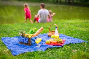 Familie Picknick Aussicht foto