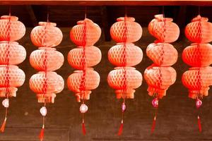 rote Laternen für chinesisches Neujahr foto