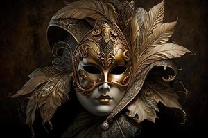 elegant Maske von venezianisch Karneval foto