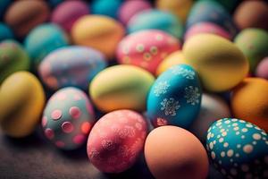 Süss bunt Ostern Eier Hintergrund National Urlaub Feier Konzepte foto