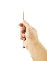 Hand halten Bleistift messen etwas foto