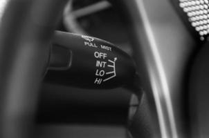 Auto Wischer Hebel Schalter Steuerung Paddel auf Lenkung Rad foto
