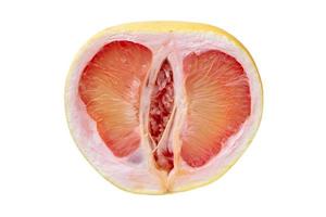 26 Hälfte Grapefruit isoliert auf ein transparent Hintergrund foto