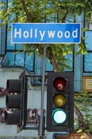 la hollywood boulevard straßenschild foto