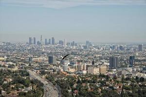 Blick auf Los Angeles vom Mulholland Drive foto