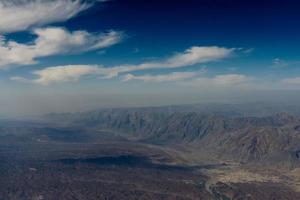 Oman Berge Luftbild Landschaft foto