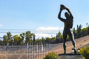 Athen Attika Griechenland 2018 berühmt panathenäisch Stadion von das zuerst olympisch Spiele Athen Griechenland. foto