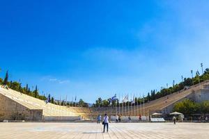 Athen Attika Griechenland 2018 berühmt panathenäisch Stadion von das zuerst olympisch Spiele Athen Griechenland. foto