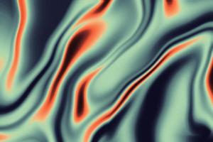 Feuer Flüssigkeit irisierend Hintergrund. irisierend Chrom wellig Gradient abstrakt Hintergrund, holographisch Feuer Textur, Flüssigkeit Oberfläche, Wellen, Betrachtung foto