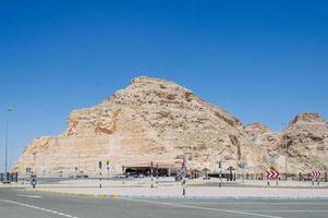 Al Ain Jabal Hafeet Berglandschaft Blick auf Al Ain mit blauem Himmelshintergrund foto