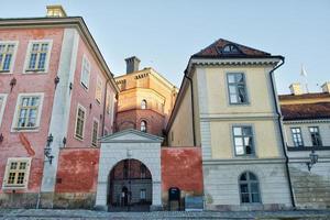 stockholm-ansicht auf hintergrund des blauen himmels foto