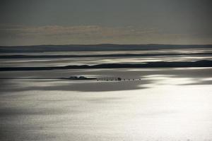 Saline-Luftbild in Shark Bay Australien foto