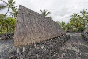 Hawaiianische Hütte am Strand foto