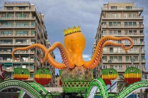 Spaß Messe Karneval Luna Park ziehen um Beleuchtung Hintergrund foto