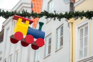 Weihnachten Dekoration im huxstraße Lübeck Norden Deutschland Straße foto