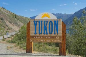 Yukon Zustand Zeichen foto