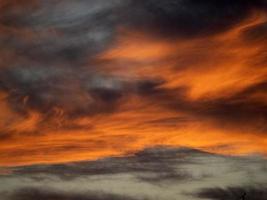 herbst gold sonnenuntergang wolken ansicht foto