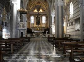 Manarola cinque terre malerisch Dorf alt Kirche foto