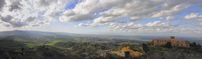 Toskana Hügel um Florenz enorm Antenne Aussicht Landschaft foto