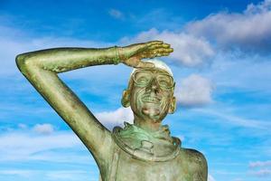 Jacques cousetau Kupfer Statue im Hammer la paz Baja Kalifornien sur foto