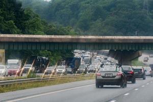 Washington, Usa - 23. Juni 2016 Maryland überlastete Autobahn an regnerischen Tag foto