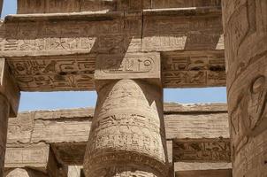 Luxor Ägypten Hieroglyphen foto