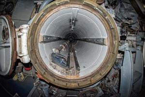 Torpedo starten Zimmer U-Boot Steuerung Zimmer Innere Aussicht foto