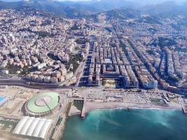 genua italien luftbild panorama foto