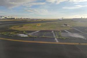 Flughafen von Mexiko-Stadt vor dem Start foto