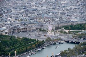 Paris Champs elysee Antenne Aussicht von Rad foto